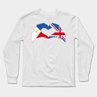 We Heart Philippines & UK Patriot Series Long Sleeve T-Shirt